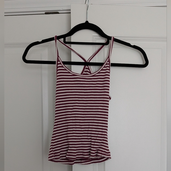 Ambiance Burgundy/White Top Size L - Picture 1 of 4